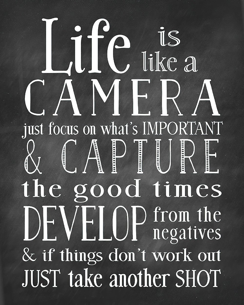 Life Is Like A Camera