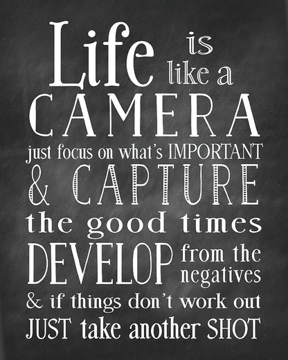 Life Is Like A Camera