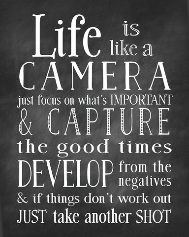 Life Is Like A Camera