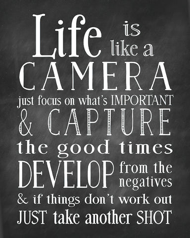 Life Is Like A Camera
