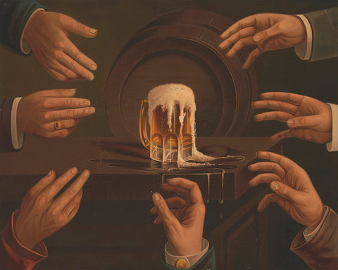 Overflowing Glass of Beer