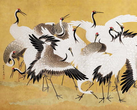 Ishida Y�®tei - Flock of Cranes