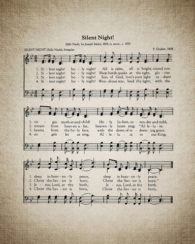 Silent Night Hymnal Sheet