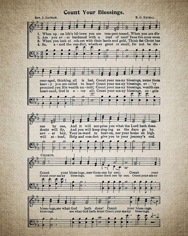 Count Your Blessings Hymnal Sheet