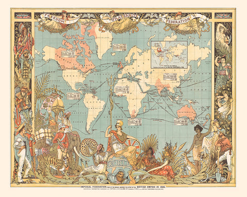 Imperial Federation Map of the World