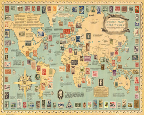Stamp Map of the World
