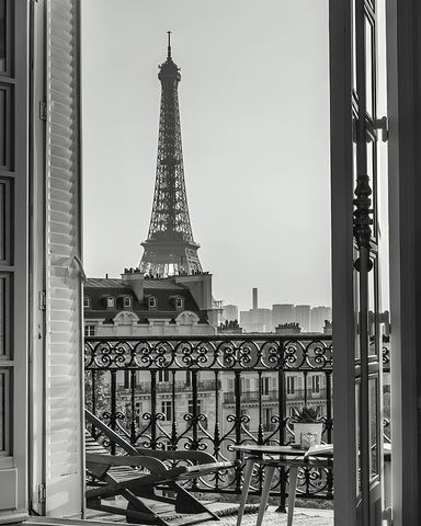 Eiffel Tower View from Balcony