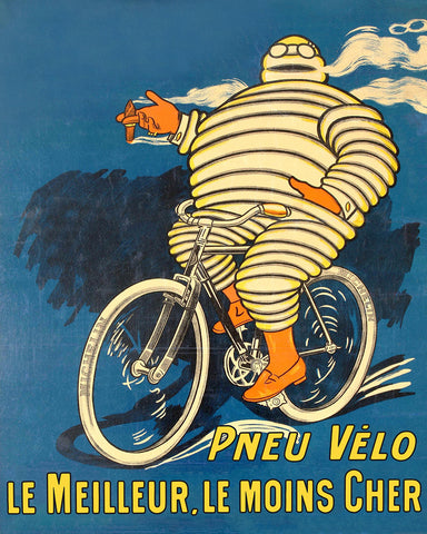 Tire Man on Bicycle