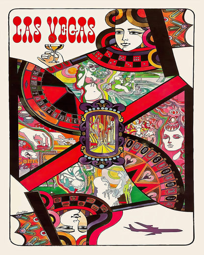 Las Vegas Queen Playing Card