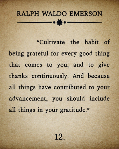 Habit of Being Grateful