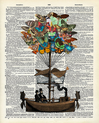 Airship and Butterflies