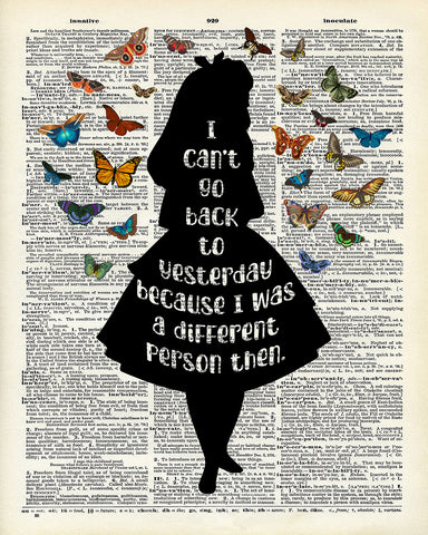 Alice In Wonderland I Can't Go Back To Yesterday No1