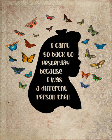 Alice In Wonderland I Can't Go Back To Yesterday No2