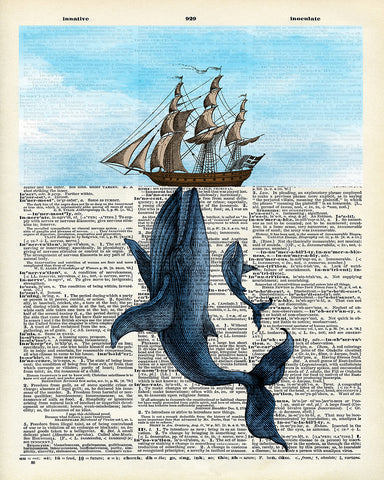 Blue Whales and Ship