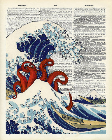 Tentacles and Great Wave Off Kanagawa