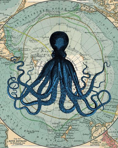 Antarctica Map and Kraken No2