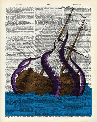 Purple Tentacles and Ship No2