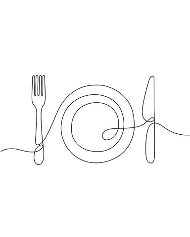 Cutlery Line Drawing