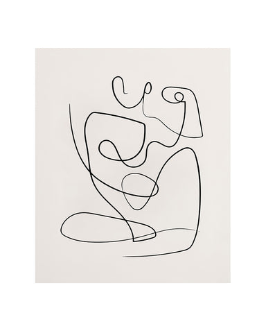 Woman Figure Line Drawing