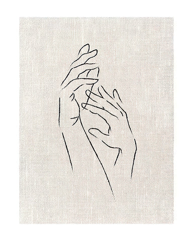 Hands Line Drawing