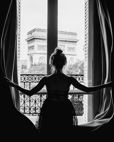 Girl in Paris Window