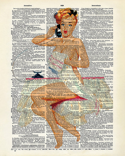Pin-Up Girl on Telephone