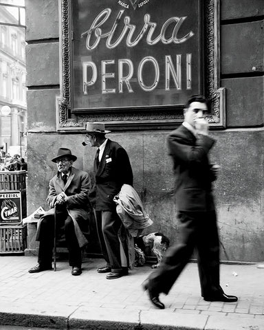 Men in a Street of Napoli, Italy