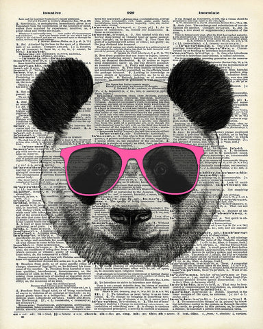 Panda in Pink Glasses