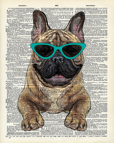 French Bulldog in Glasses