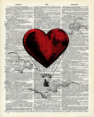 Red Heart Hot Air Balloon