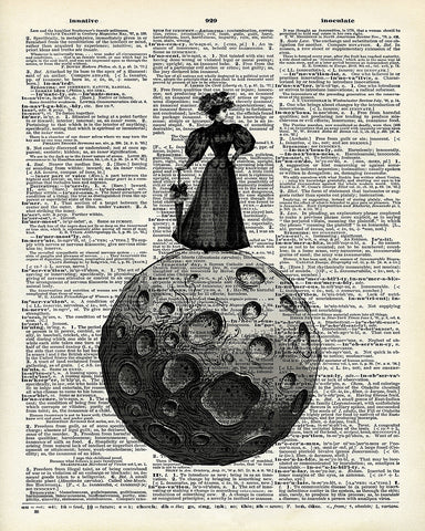 Victorian Woman on The Moon