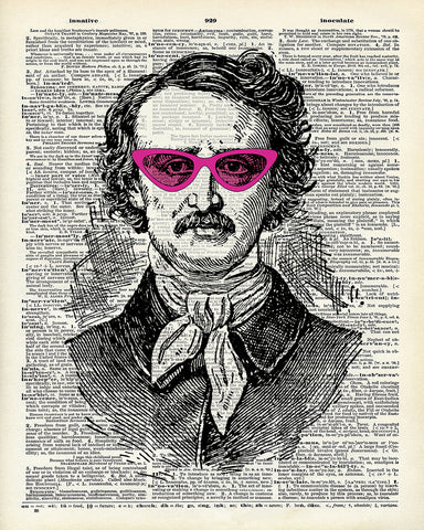 Edgar Allan Poe In Pink Sunglasses