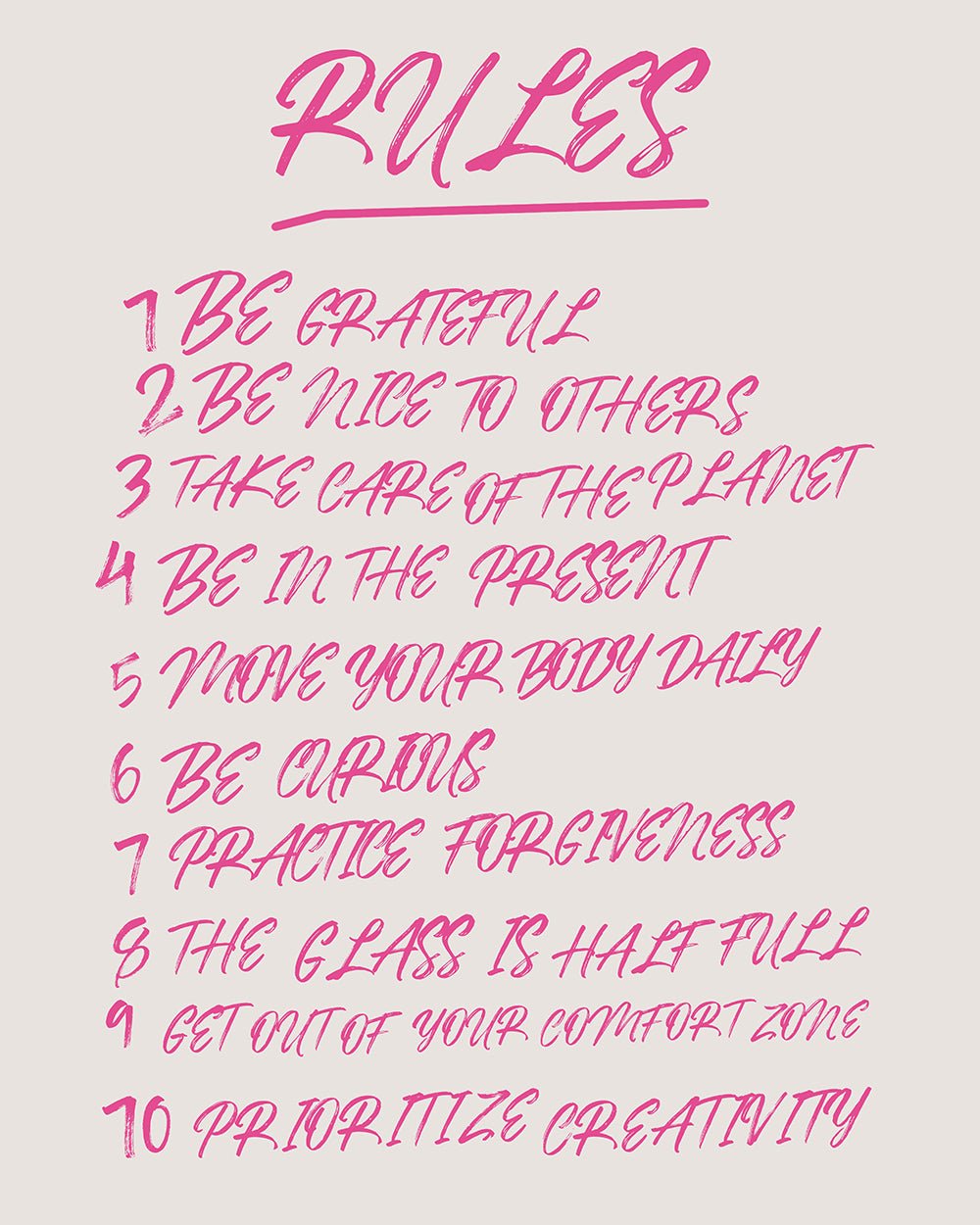 Rules No1