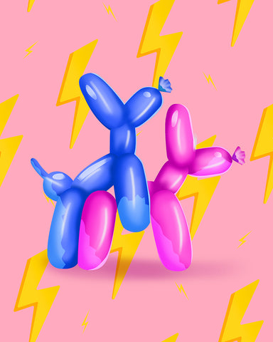 Naughty Balloon Dogs No1