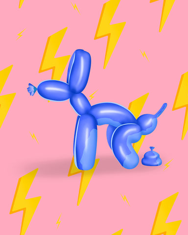 Pooping Balloon Dog No3