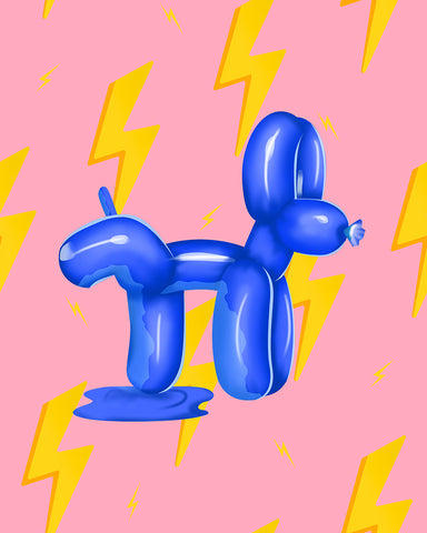Peeing Balloon Dog No1