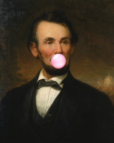 Abraham Lincoln Pink Bubble Gum