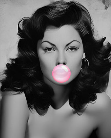 Ava Gardner Pink Bubble Gum