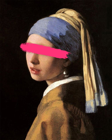 Altered Portrait of Girl With A Pearl Earring