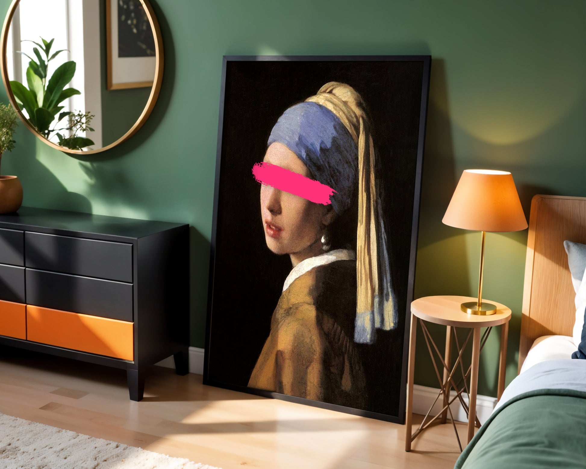 Altered Portrait of Girl With A Pearl Earring