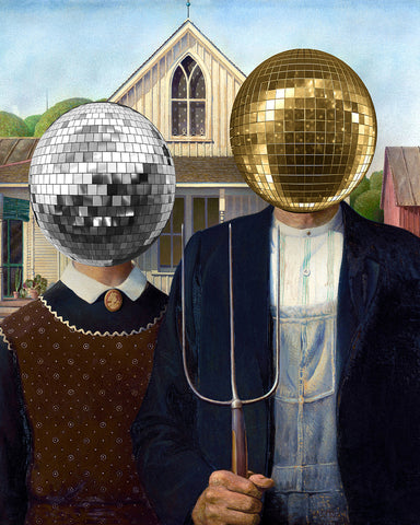 Disco Ball American Gothic