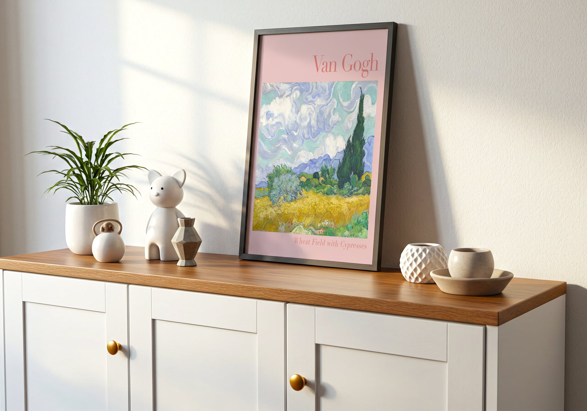 Van Gogh - Wheat Field with Cypresses No2