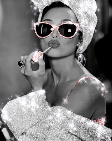 Audrey Hepburn in Glitter Sunglasses