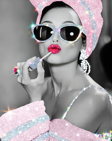Audrey Hepburn in Glitter Sunglasses No2