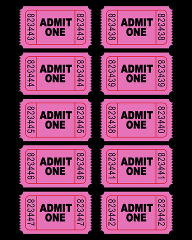 Admit One Tickets