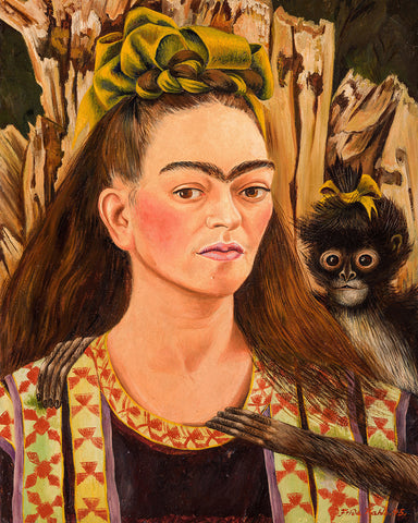 Frida Kahlo - Self Portrait With Monkey