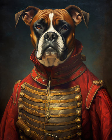 Aristocratic Boxer Dog
