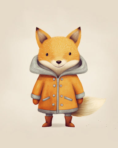 Fox in Winter Coat
