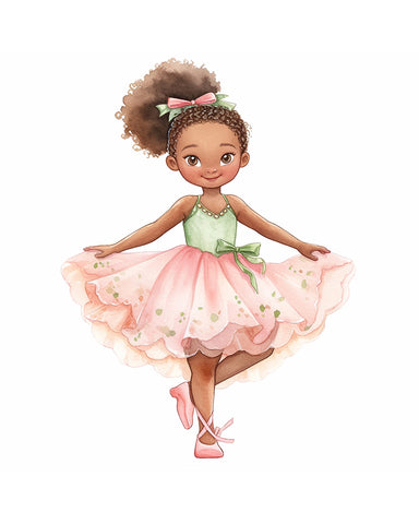 Little Black Ballerina Girl No1