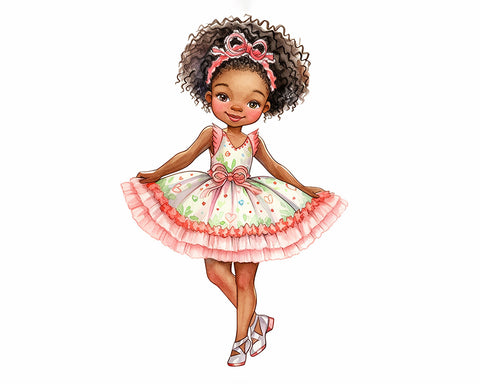 Little Black Ballerina Girl No3